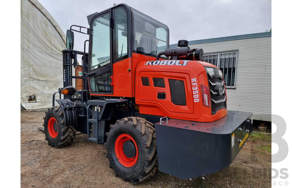 KOBOLT KF3500 Rough Terrain Forklift  - UNUSED