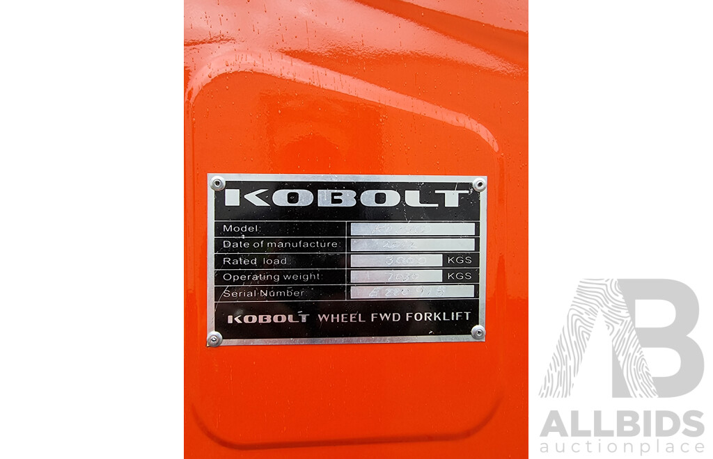 KOBOLT KF3500 Rough Terrain Forklift  - UNUSED