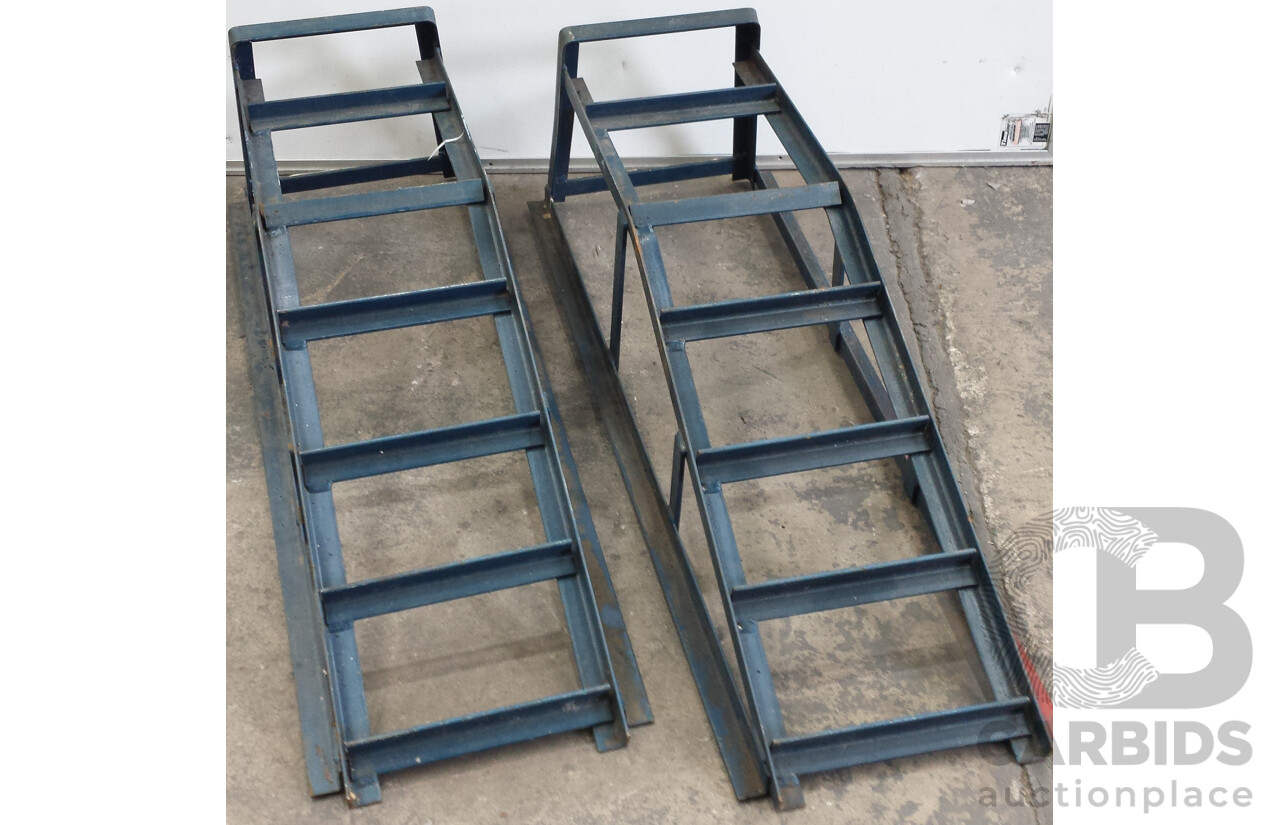 Pair of Metal Car Ramps