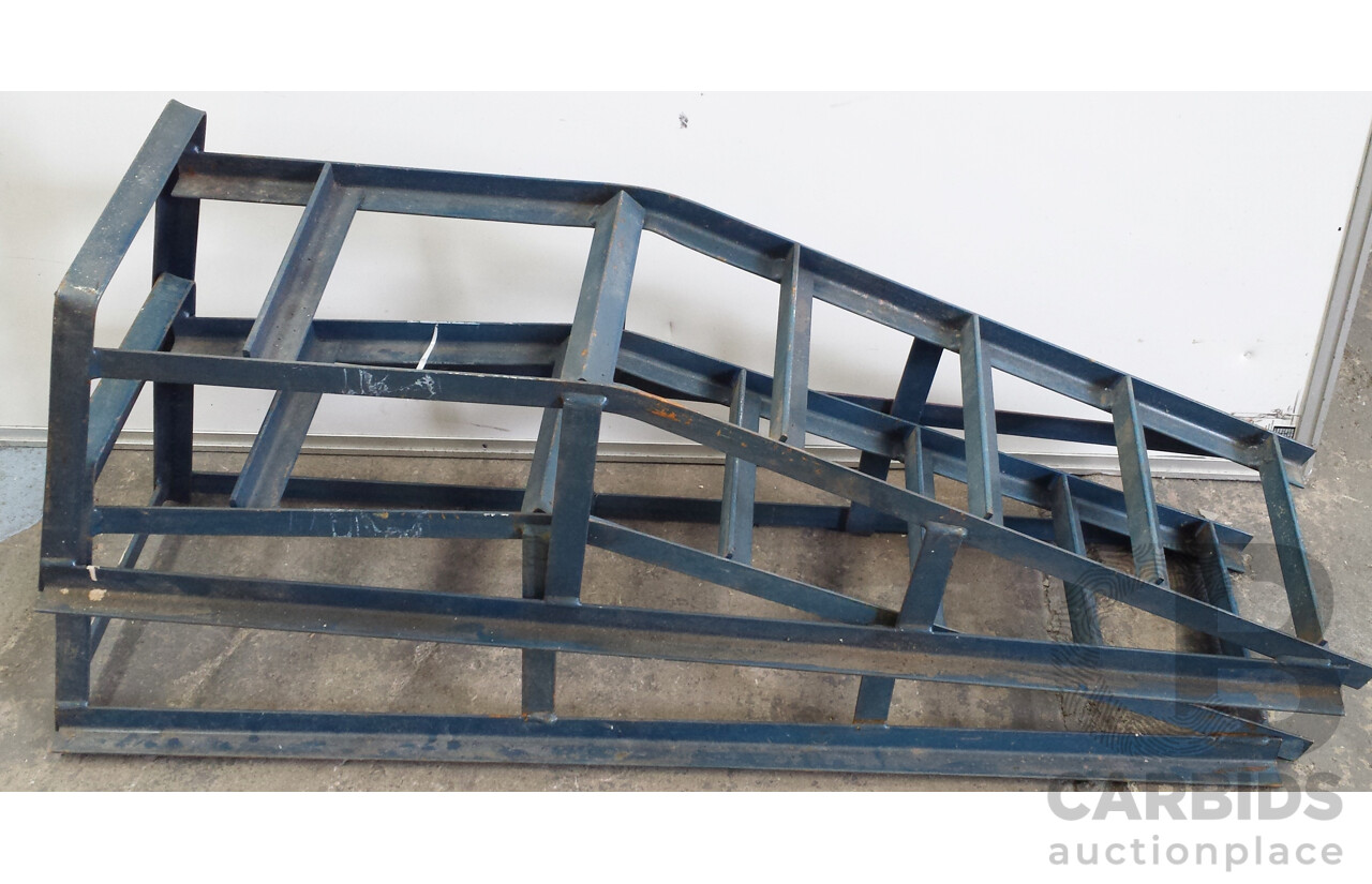 Pair of Metal Car Ramps