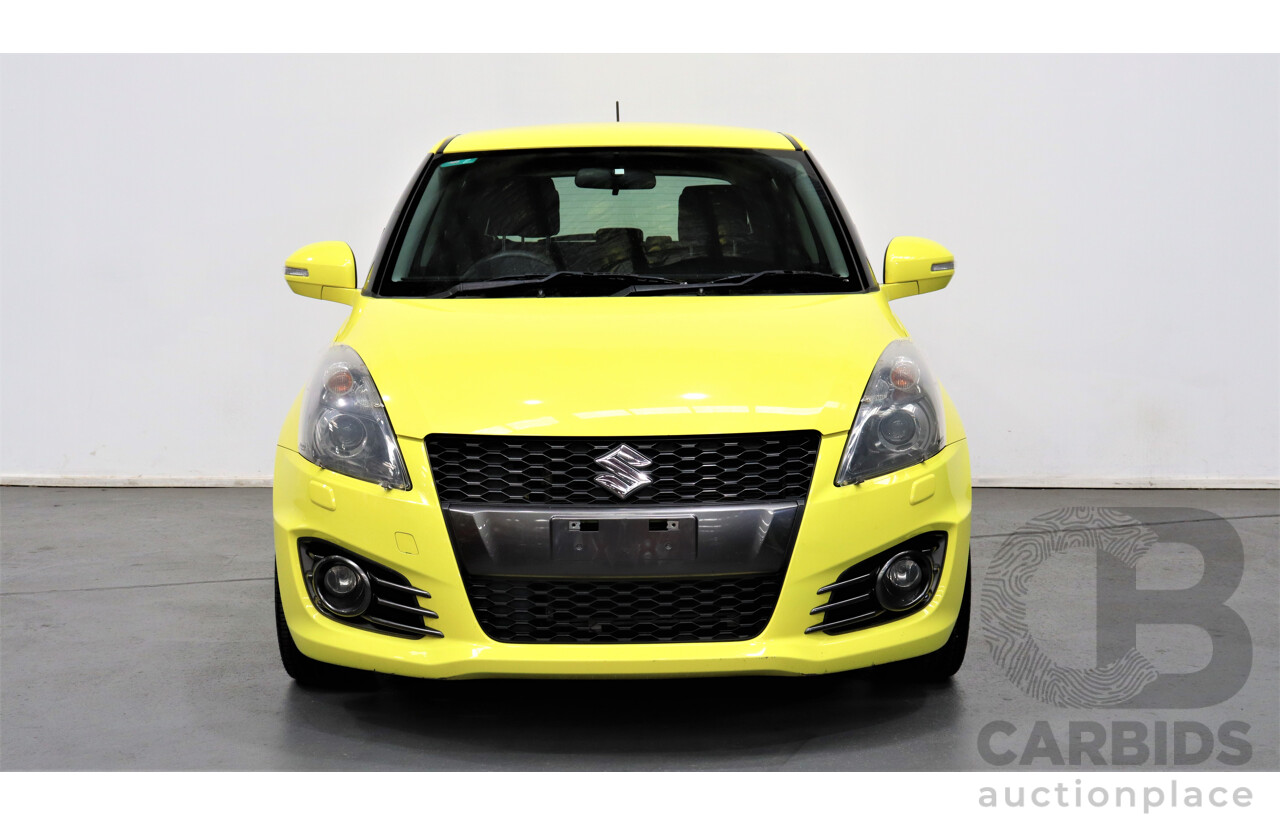 5/2012 Suzuki Swift Sport FZ 5d Hatchback Yellow 1.6L