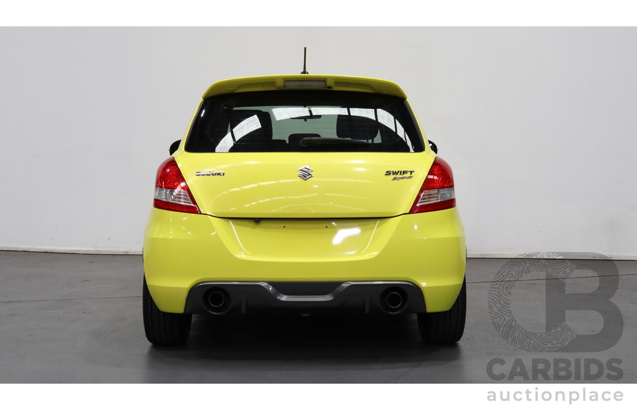 5/2012 Suzuki Swift Sport FZ 5d Hatchback Yellow 1.6L