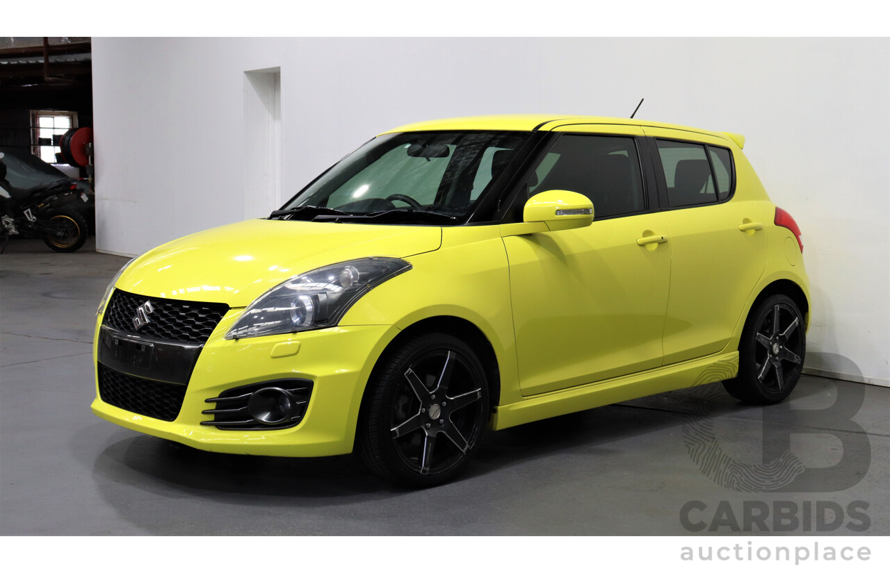 5/2012 Suzuki Swift Sport FZ 5d Hatchback Yellow 1.6L