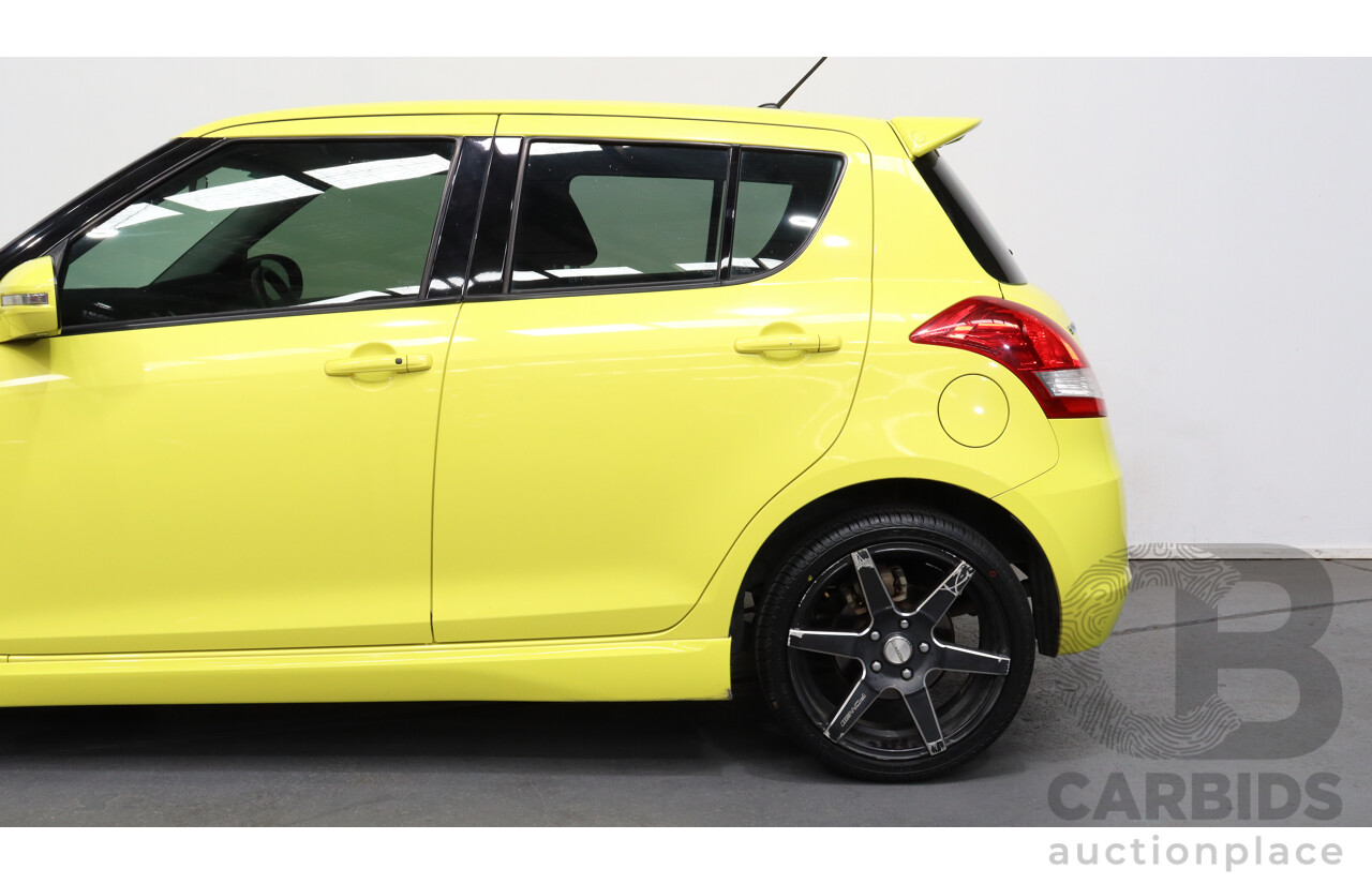 5/2012 Suzuki Swift Sport FZ 5d Hatchback Yellow 1.6L