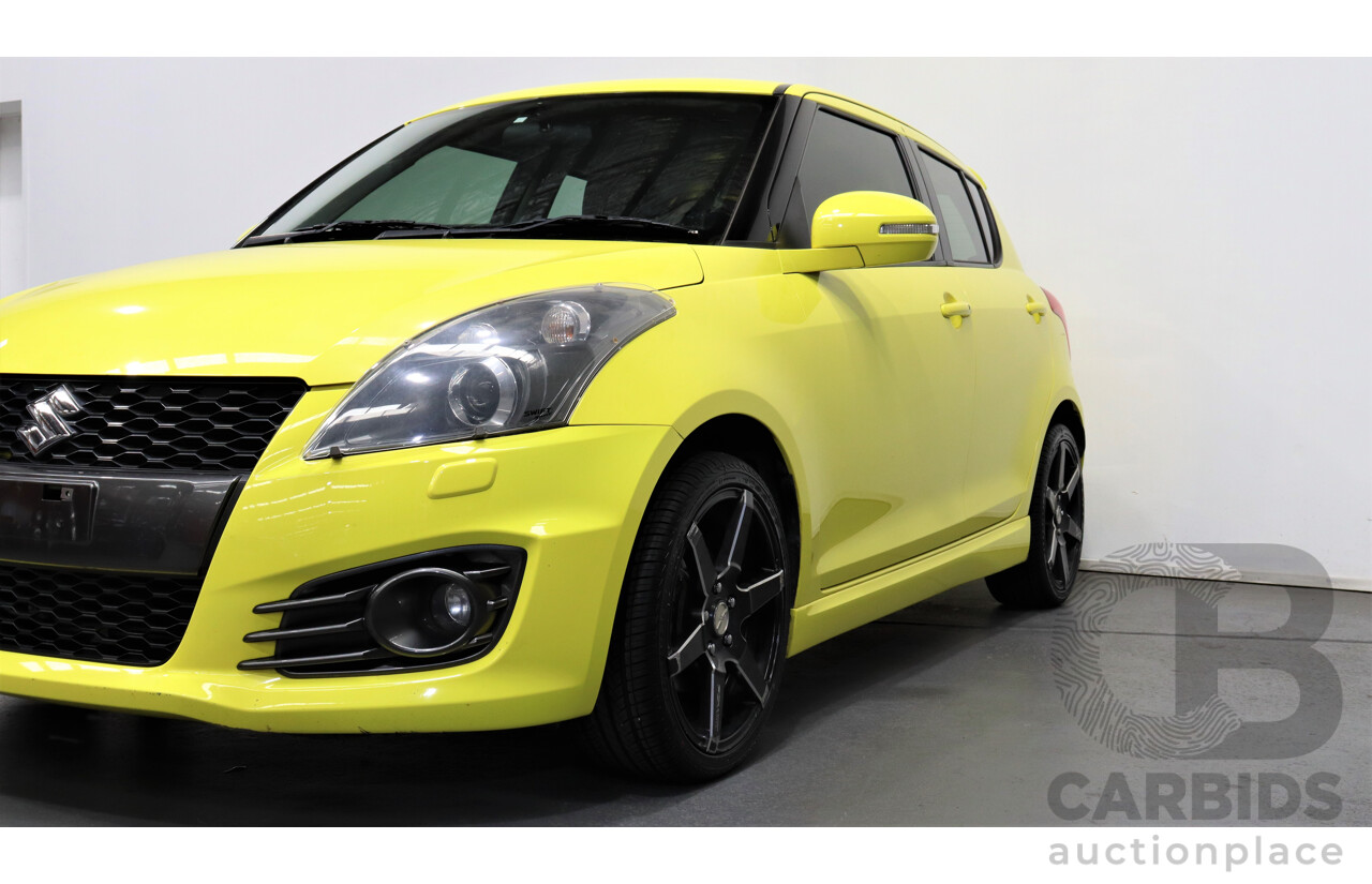 5/2012 Suzuki Swift Sport FZ 5d Hatchback Yellow 1.6L