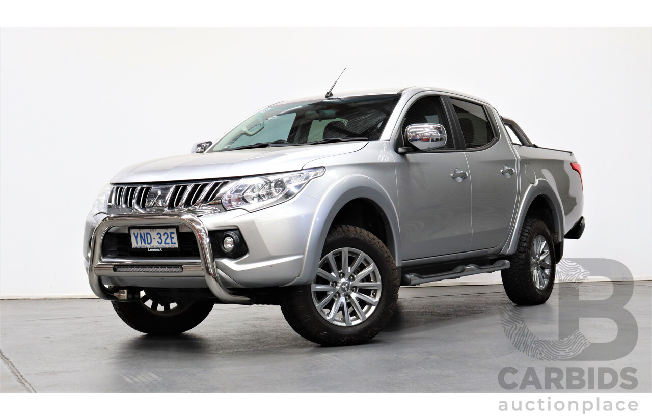 3/2016 Mitsubishi Triton GLS (4x4) MQ MY16 Dual Cab Utility Silver 2.4L Turbo Diesel