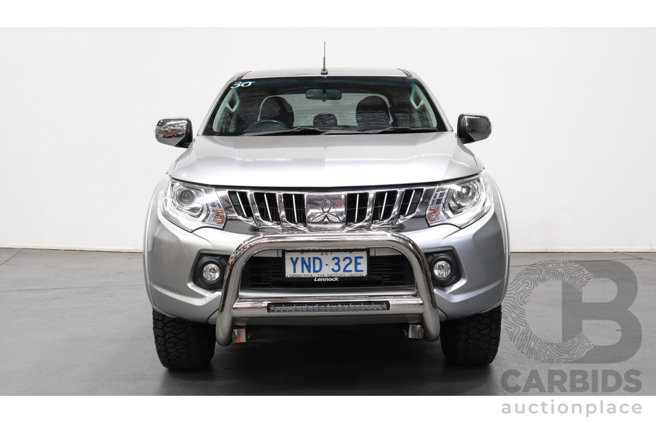 3/2016 Mitsubishi Triton GLS (4x4) MQ MY16 Dual Cab Utility Silver 2.4L Turbo Diesel