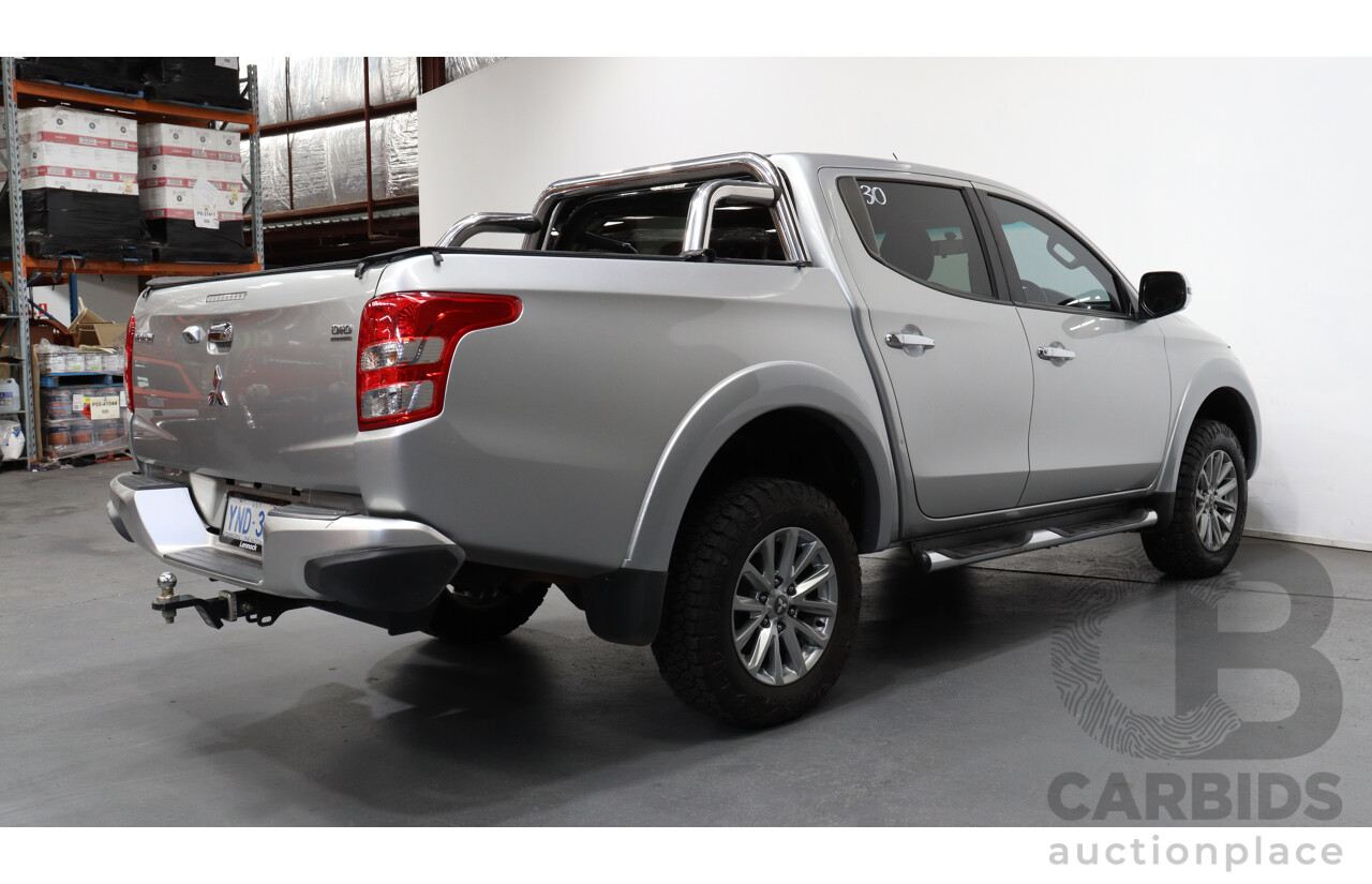 3/2016 Mitsubishi Triton GLS (4x4) MQ MY16 Dual Cab Utility Silver 2.4L Turbo Diesel