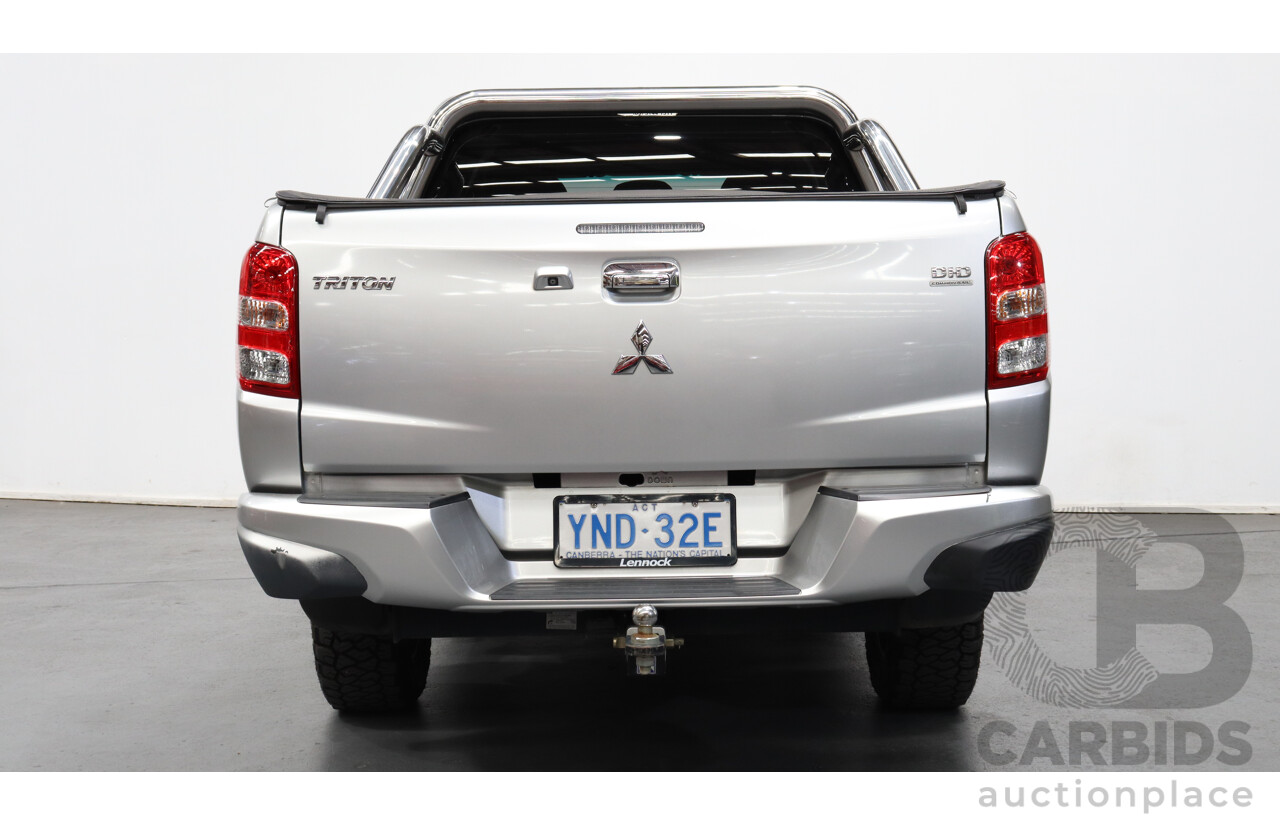 3/2016 Mitsubishi Triton GLS (4x4) MQ MY16 Dual Cab Utility Silver 2.4L Turbo Diesel