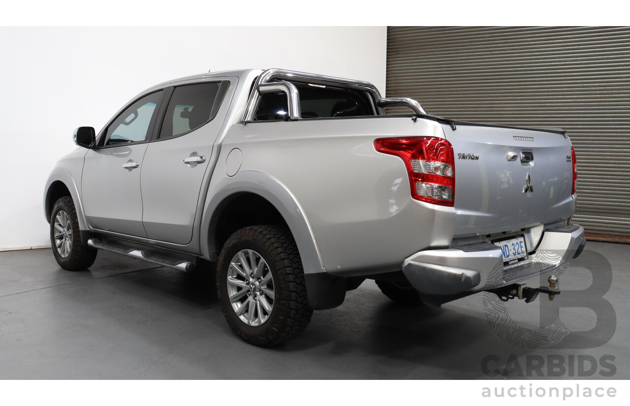 3/2016 Mitsubishi Triton GLS (4x4) MQ MY16 Dual Cab Utility Silver 2.4L Turbo Diesel