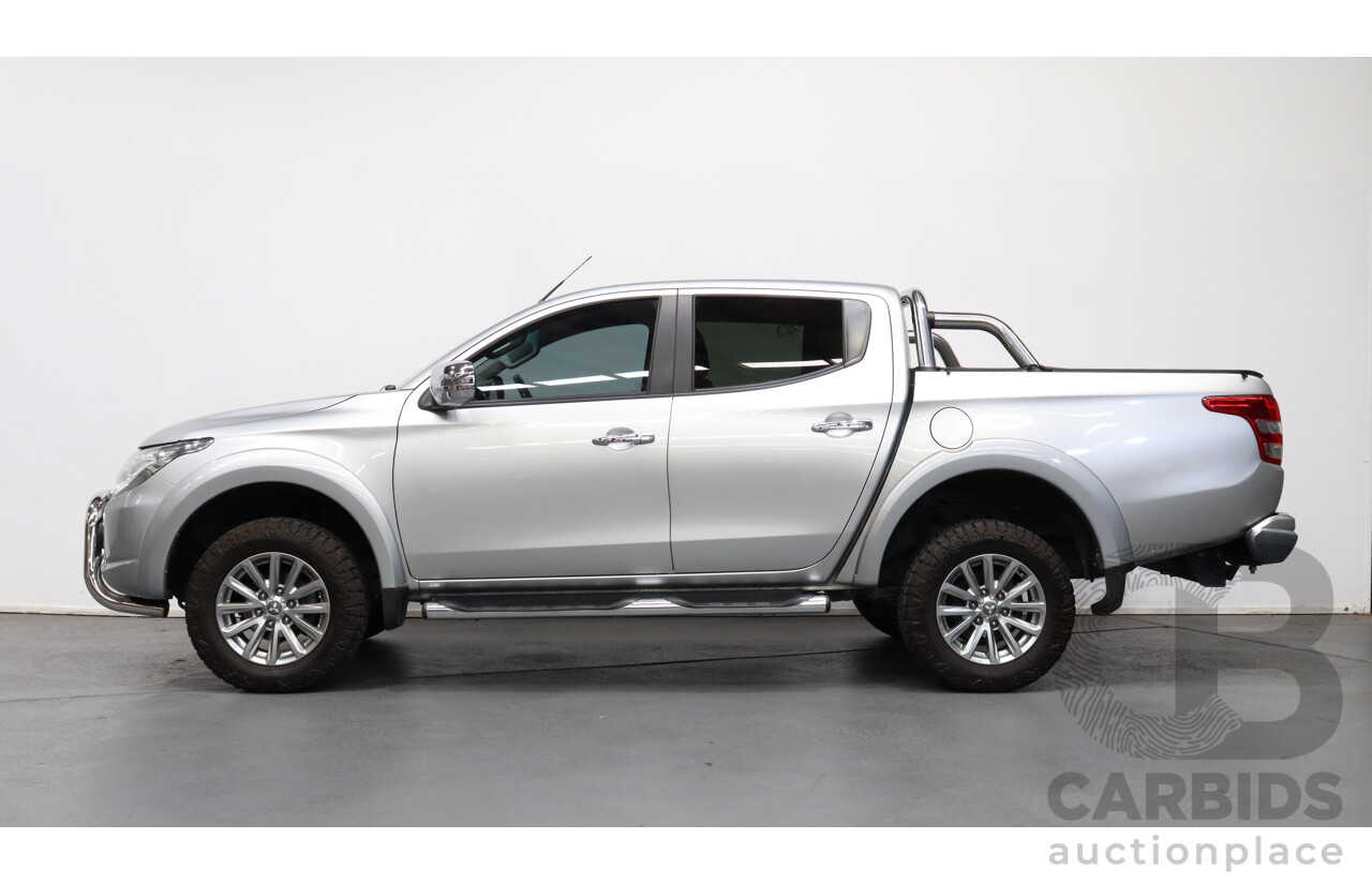 3/2016 Mitsubishi Triton GLS (4x4) MQ MY16 Dual Cab Utility Silver 2.4L Turbo Diesel