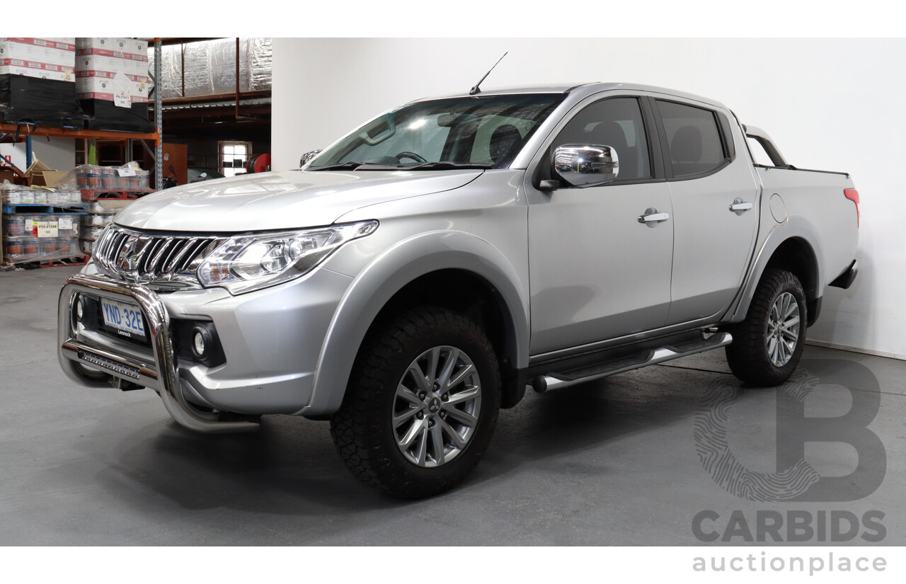 3/2016 Mitsubishi Triton GLS (4x4) MQ MY16 Dual Cab Utility Silver 2.4L Turbo Diesel