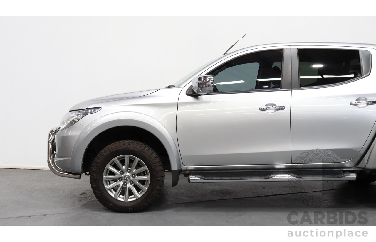 3/2016 Mitsubishi Triton GLS (4x4) MQ MY16 Dual Cab Utility Silver 2.4L Turbo Diesel