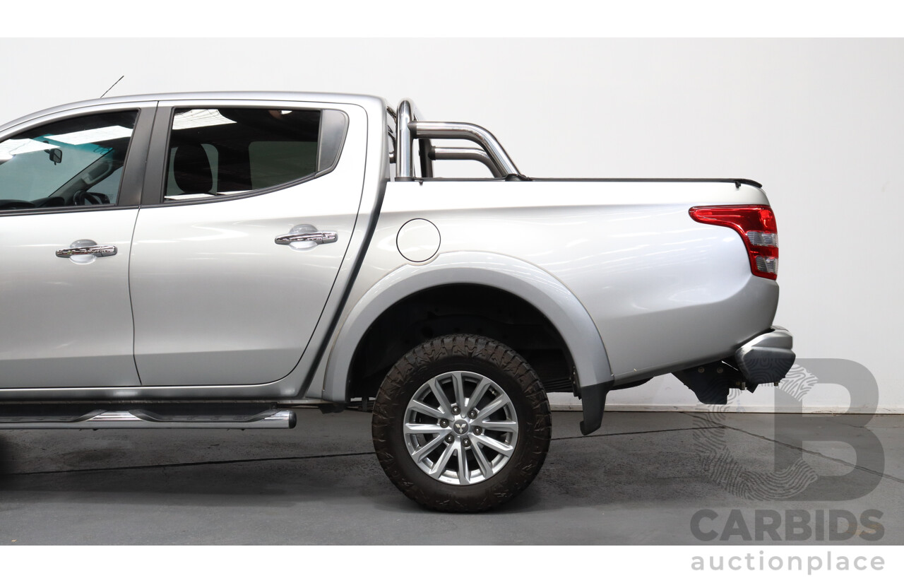 3/2016 Mitsubishi Triton GLS (4x4) MQ MY16 Dual Cab Utility Silver 2.4L Turbo Diesel