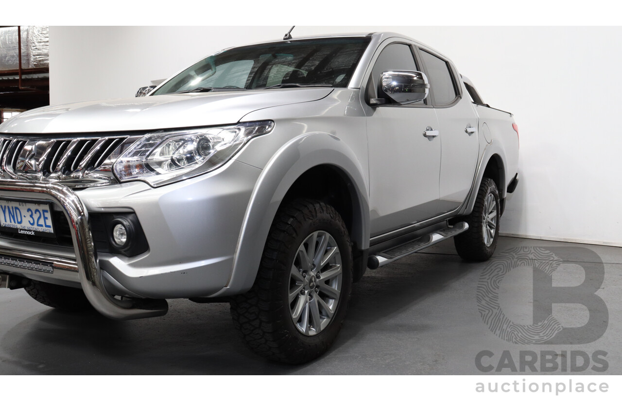 3/2016 Mitsubishi Triton GLS (4x4) MQ MY16 Dual Cab Utility Silver 2.4L Turbo Diesel