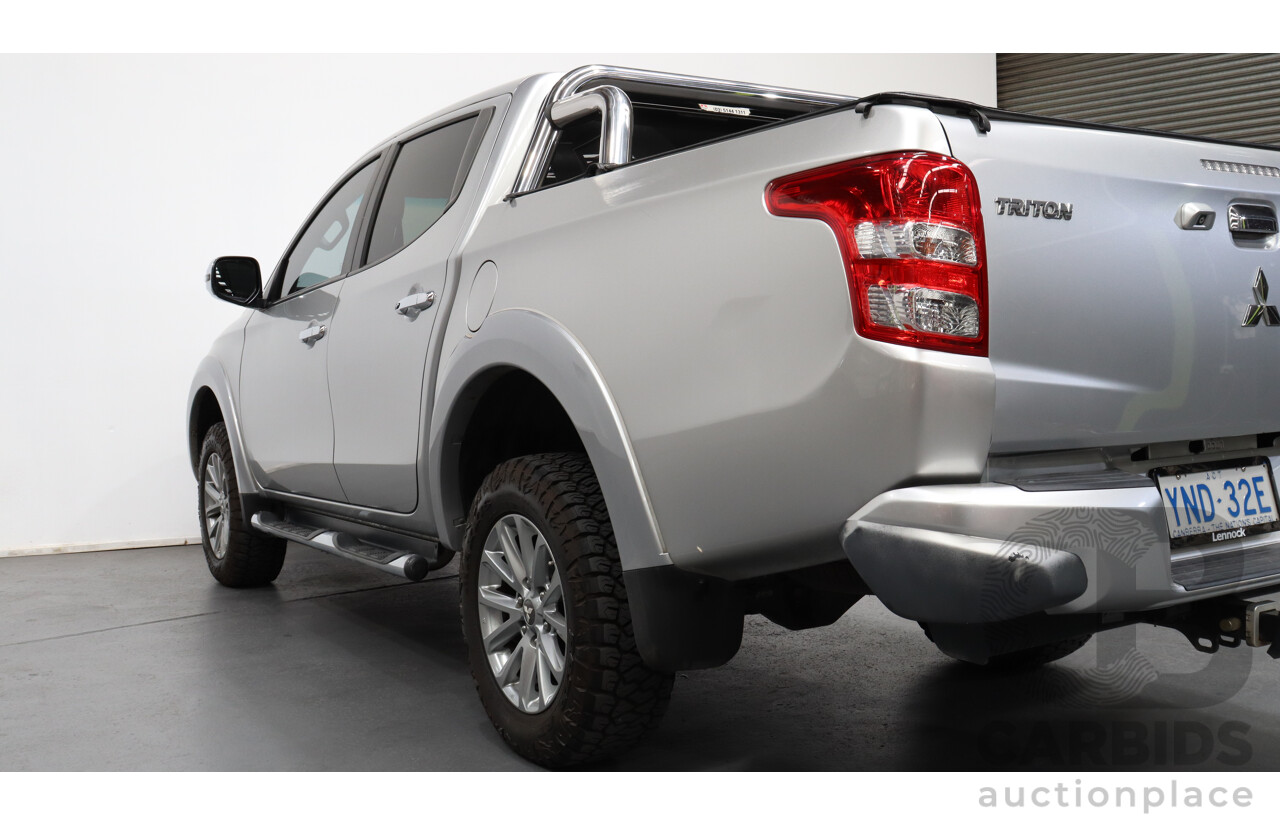 3/2016 Mitsubishi Triton GLS (4x4) MQ MY16 Dual Cab Utility Silver 2.4L Turbo Diesel