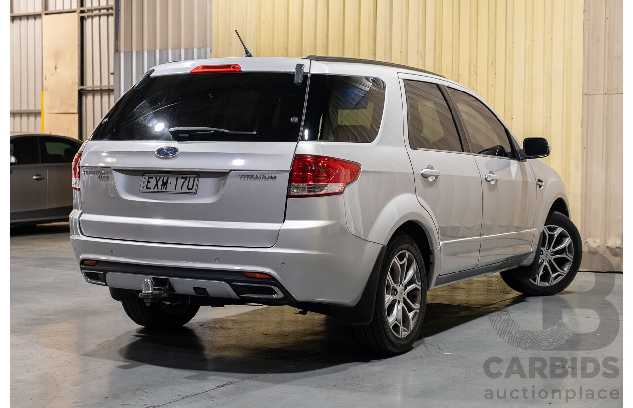 12/2012 Ford Territory Titanium (4x4) SZ 4d Wagon Silver - 7 Seater 2.7L Turbo Diesel