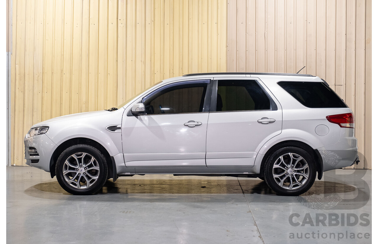 12/2012 Ford Territory Titanium (4x4) SZ 4d Wagon Silver - 7 Seater 2.7L Turbo Diesel