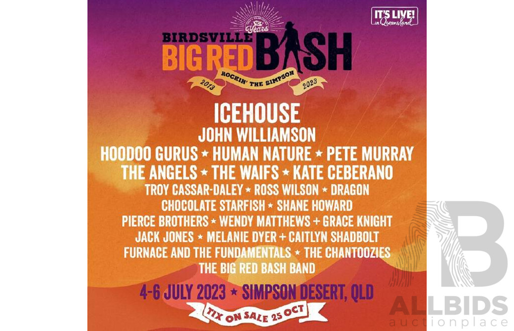 L15 - 2023 Birdsville Big Red Bash family pass