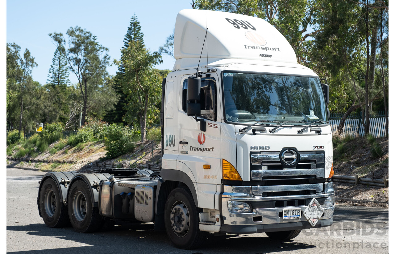 02/2019 Hino SS 2848 700 Series 6x4 Prime Mover Turbo Diesel