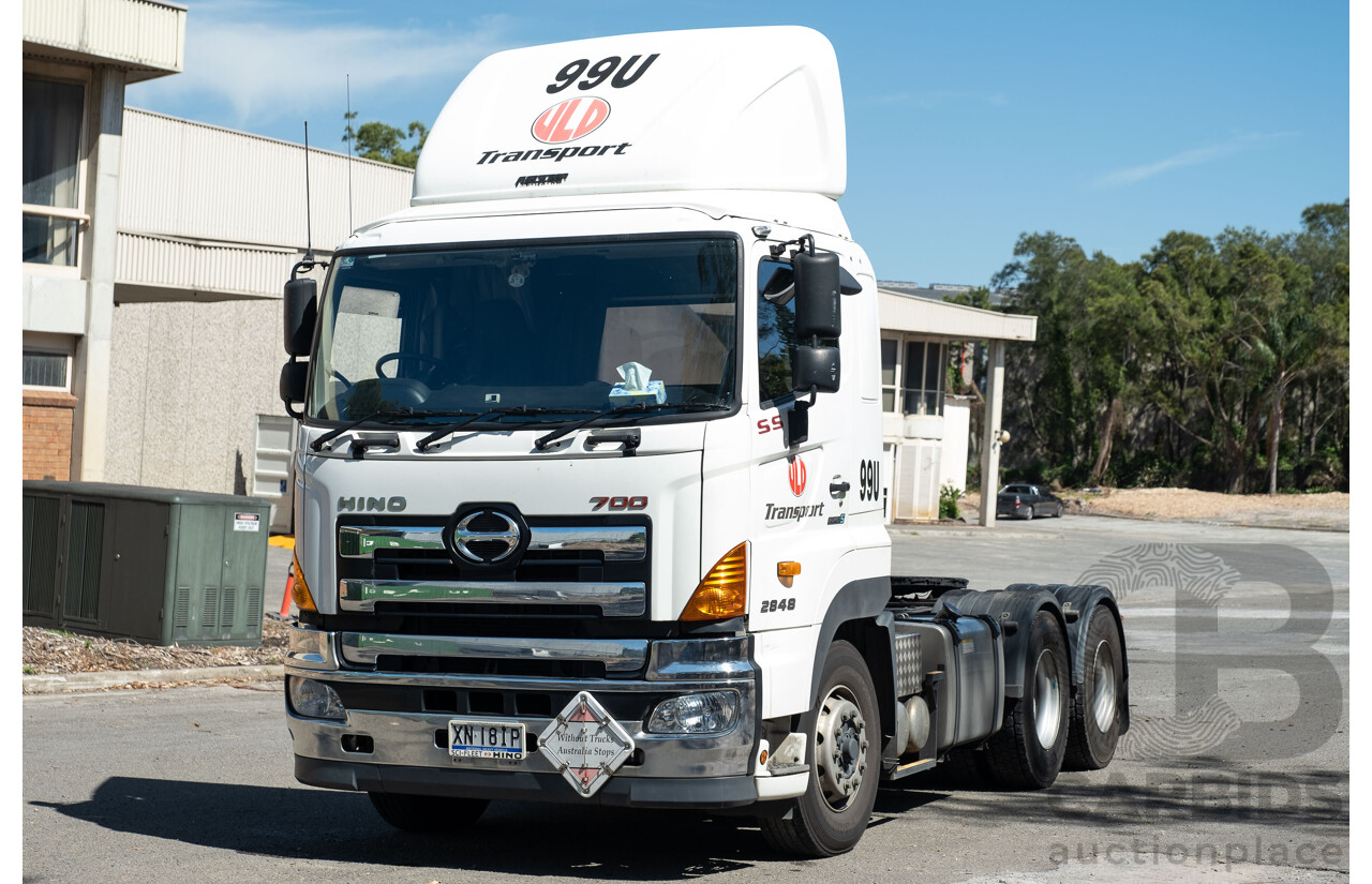 02/2019 Hino SS 2848 700 Series 6x4 Prime Mover Turbo Diesel