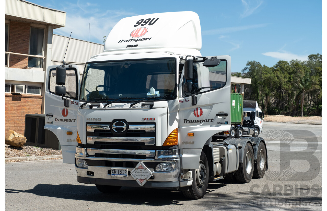 02/2019 Hino SS 2848 700 Series 6x4 Prime Mover Turbo Diesel