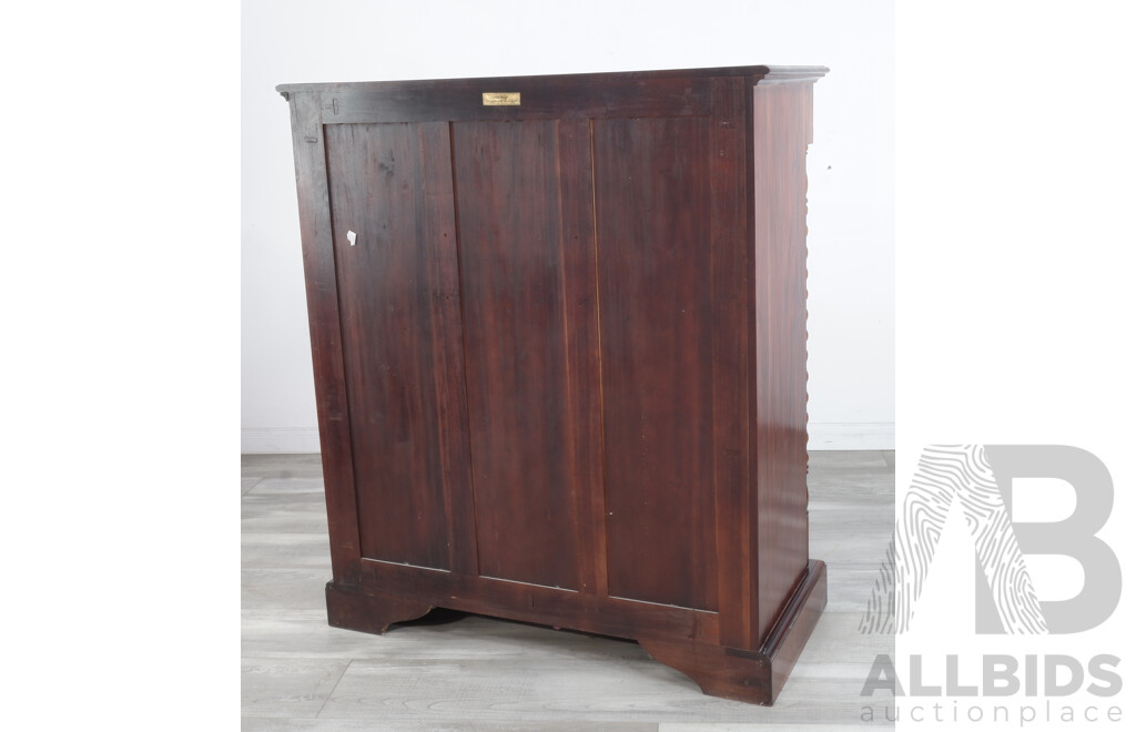 Antique Style Mahogany Tall Chest of Drawers