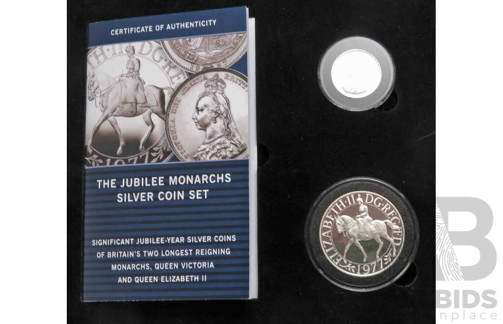 Jubilee Monarchs Sterling Silver Coin Collection - Cased