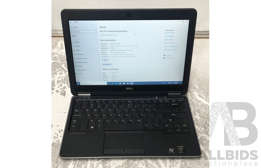 Dell Latitude E7240 Intel Core i5 (4310U) 2.00GHz-3.00GHz 2-Core CPU 12.5-Inch HD Laptop