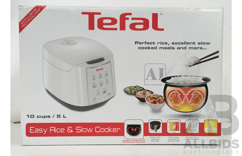 Tefal Easy Rice & Slow Cooker RK732 White - ORP $109.00