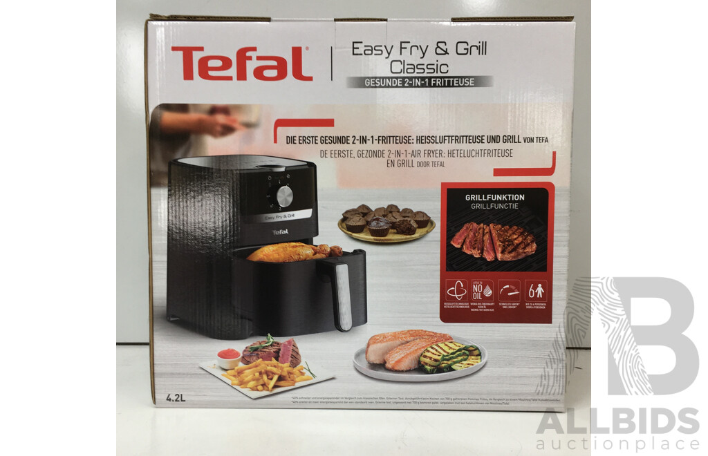 Tefal Easy Fry & Grill  Classic Air Fryer Black EY5018 - ORP $189.00