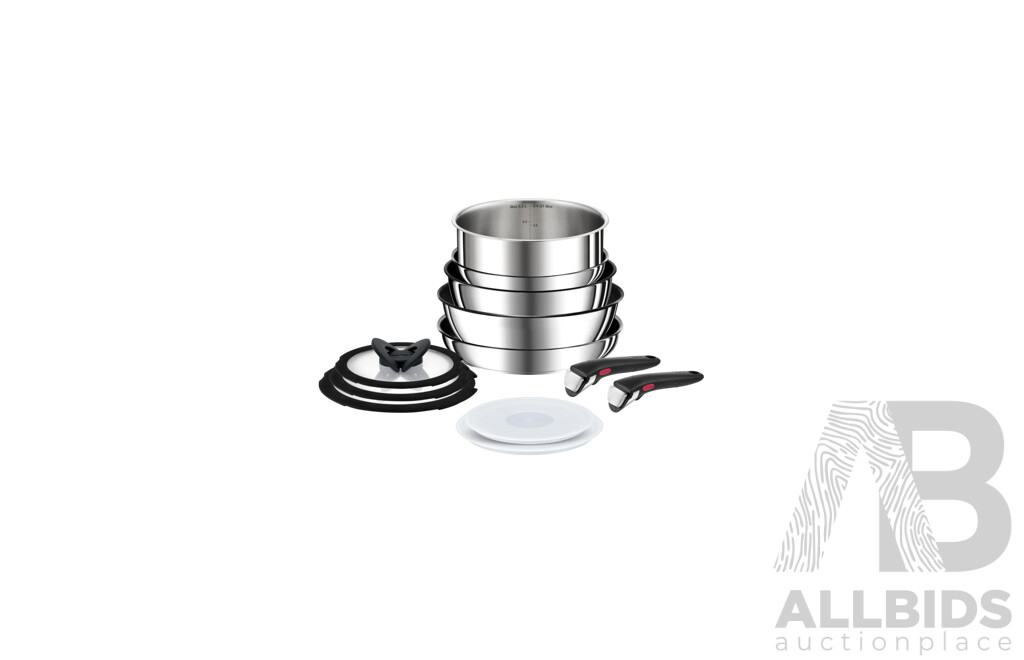 TEFAL Ingenio Preference Induction Stainless Steel 12-Piece Set - ORP $799