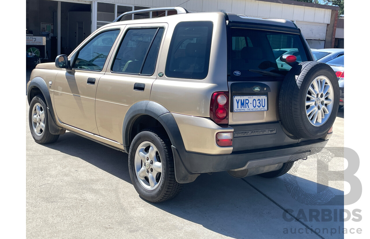 8/2004 Land Rover Freelander SE TD4 (4x4) MY04 4d Wagon Gold 2.0L