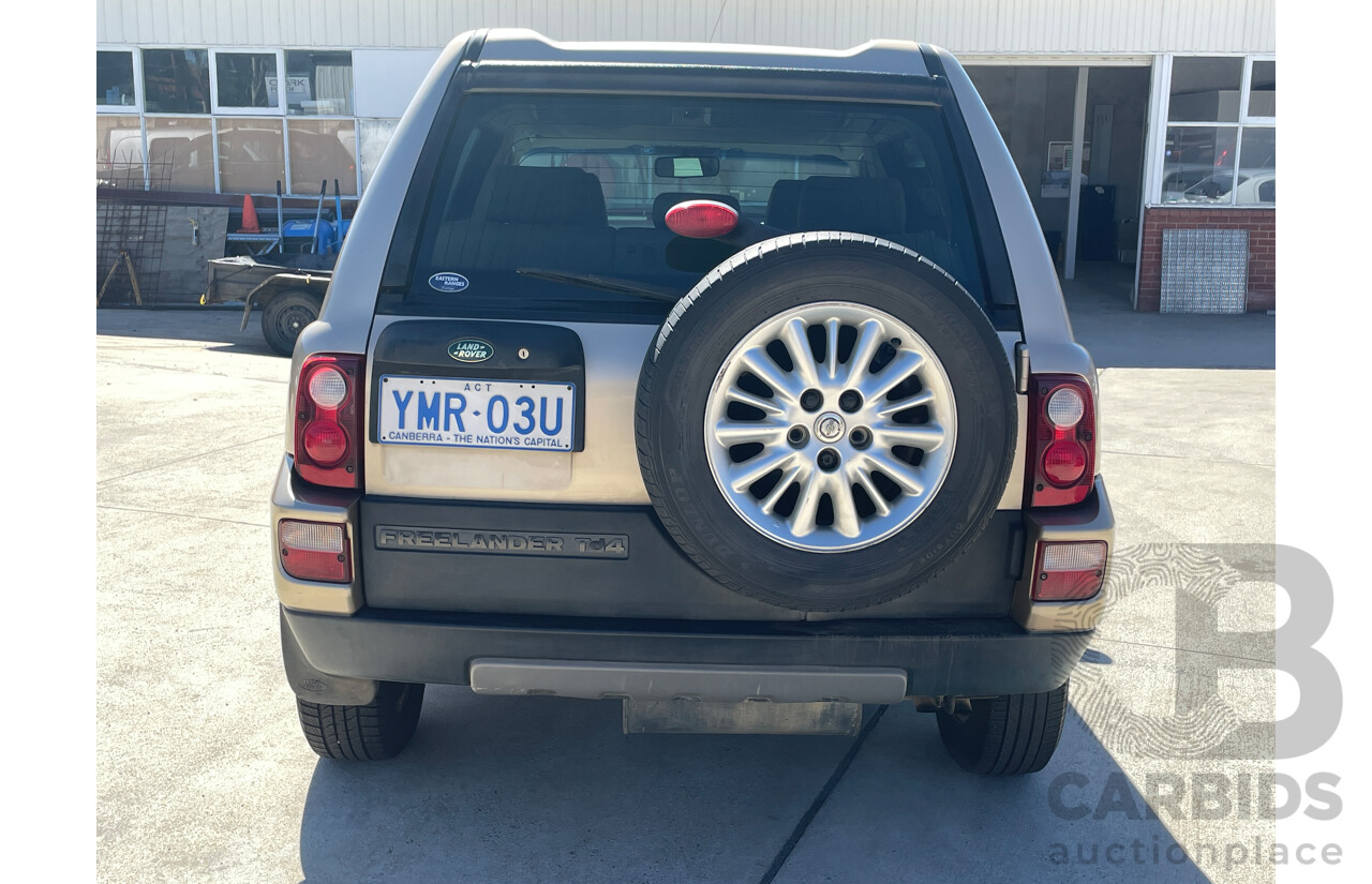 8/2004 Land Rover Freelander SE TD4 (4x4) MY04 4d Wagon Gold 2.0L