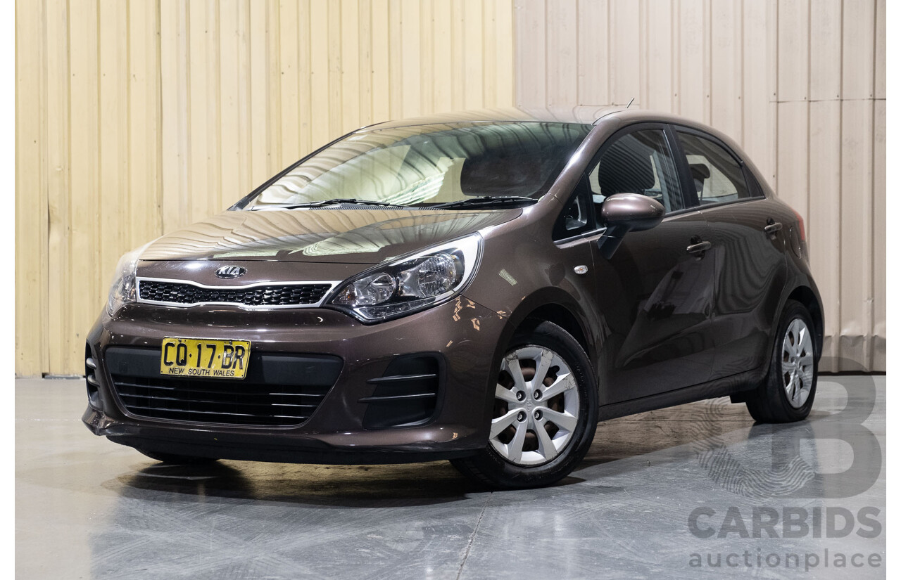 10/2015 Kia RIO S UB MY16 5d Hatchback Brown 1.4L