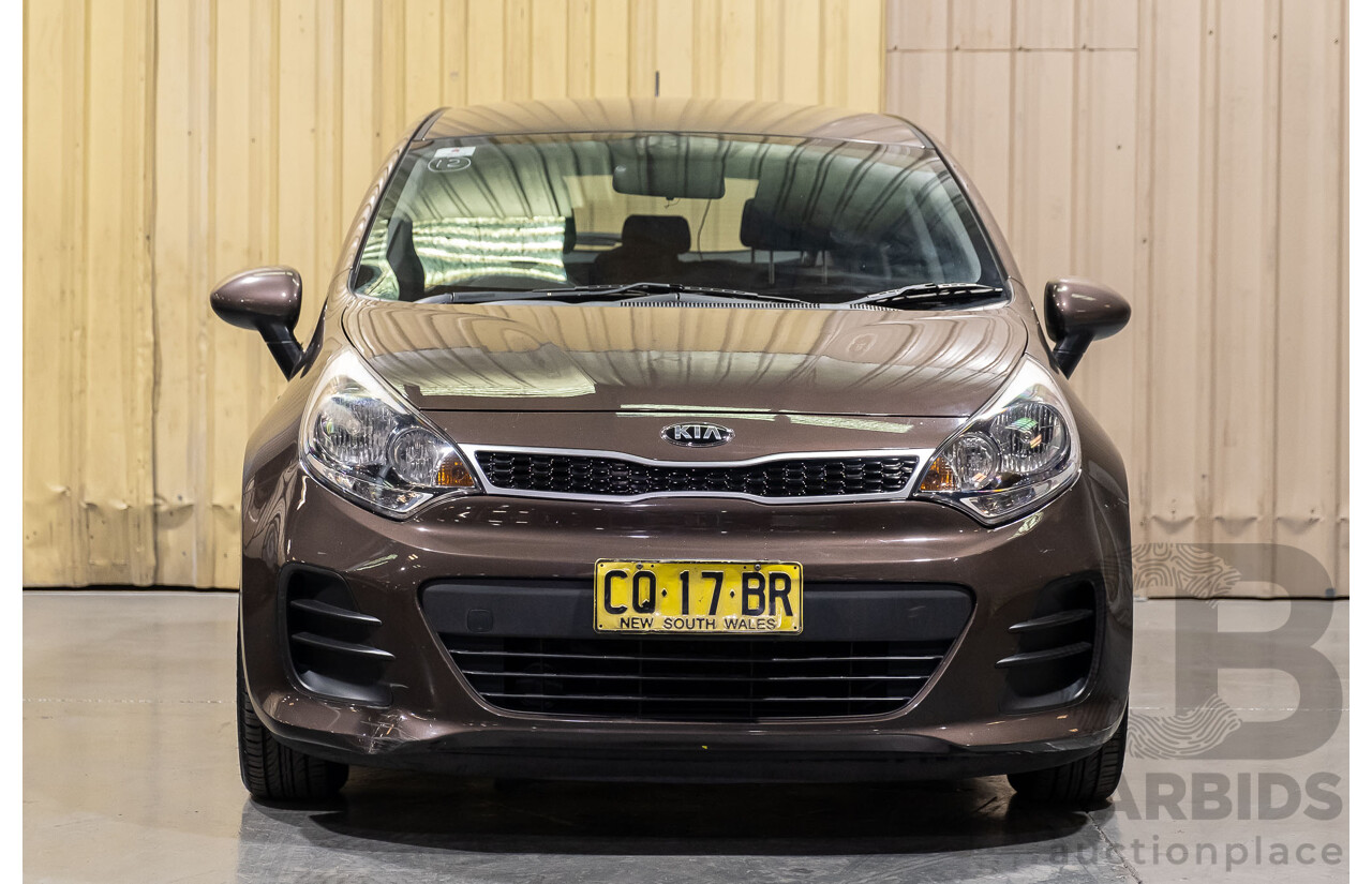 10/2015 Kia RIO S UB MY16 5d Hatchback Brown 1.4L