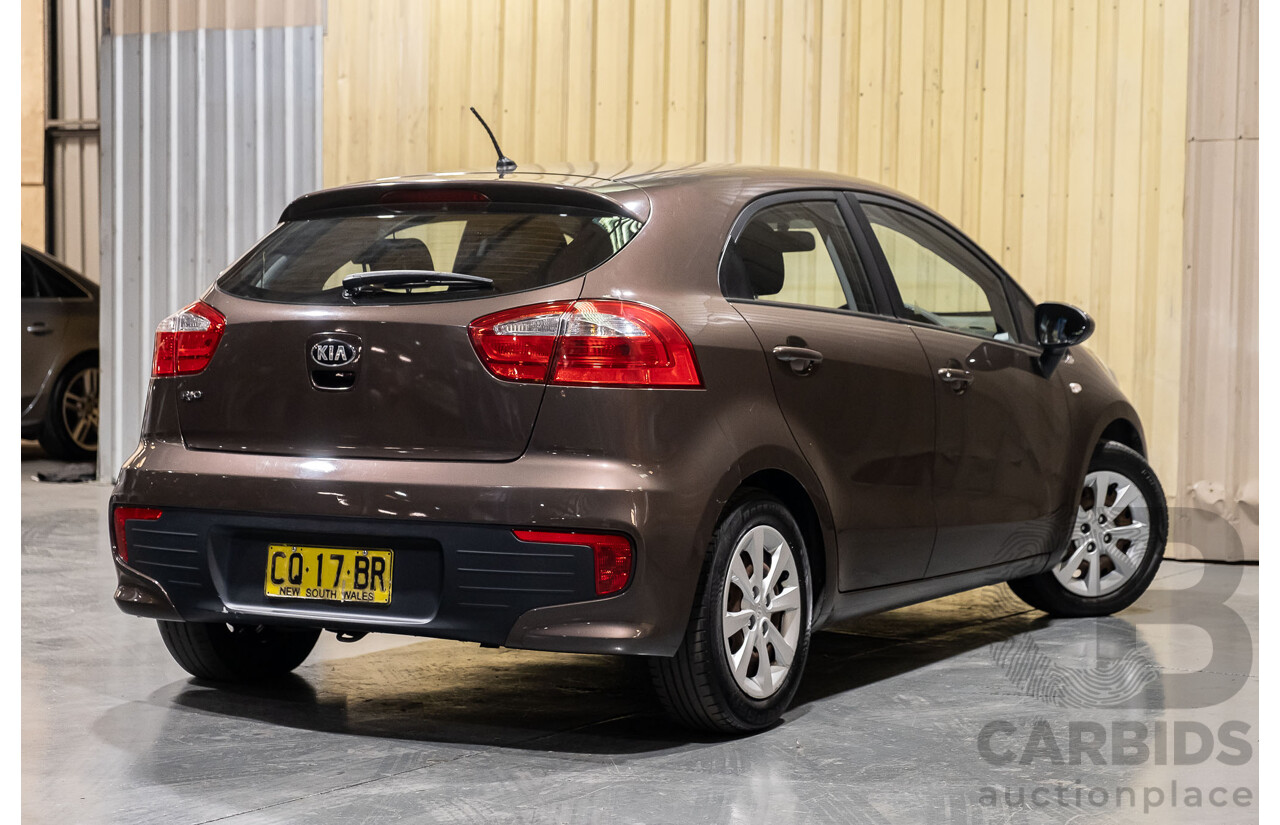 10/2015 Kia RIO S UB MY16 5d Hatchback Brown 1.4L