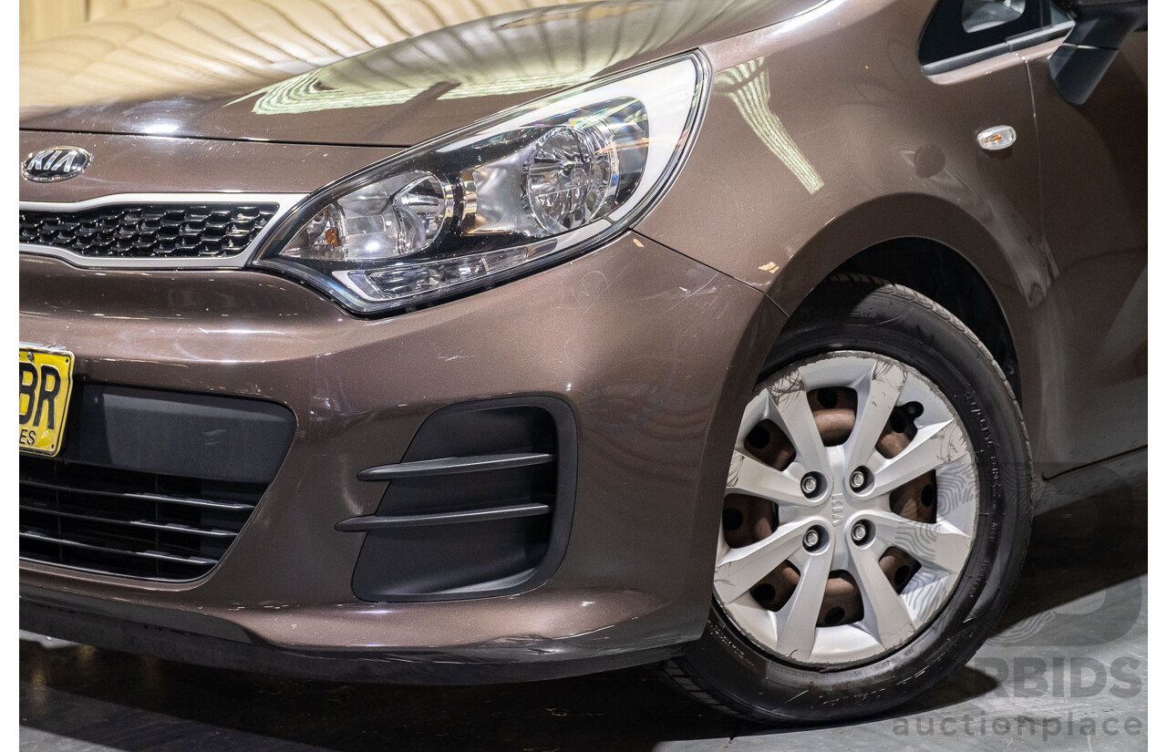 10/2015 Kia RIO S UB MY16 5d Hatchback Brown 1.4L