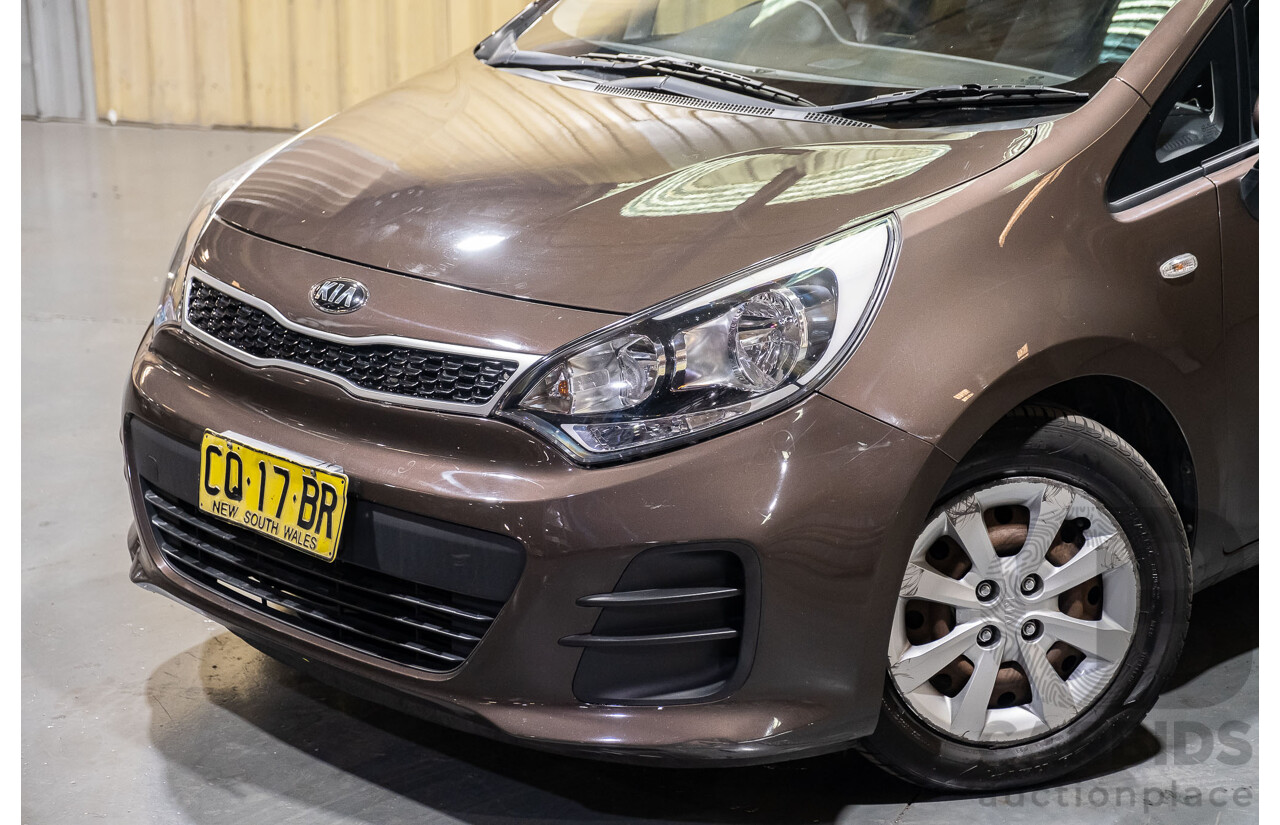 10/2015 Kia RIO S UB MY16 5d Hatchback Brown 1.4L