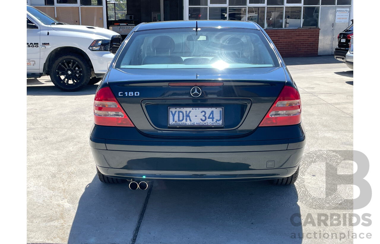 6/2001 Mercedes-Benz C180 Classic W203 4d Sedan Blue 2.0L