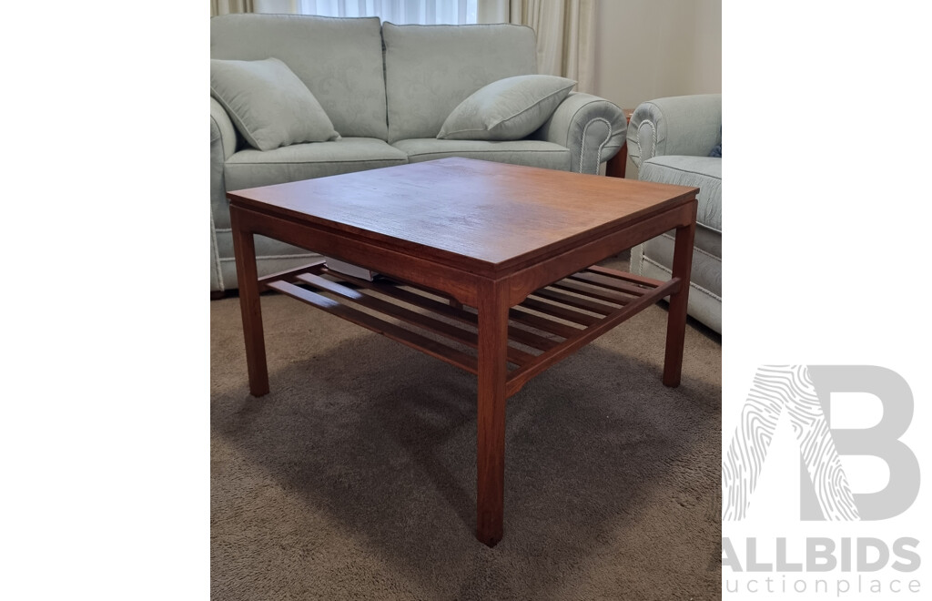 Retro Parker Solid Teak Coffee Table