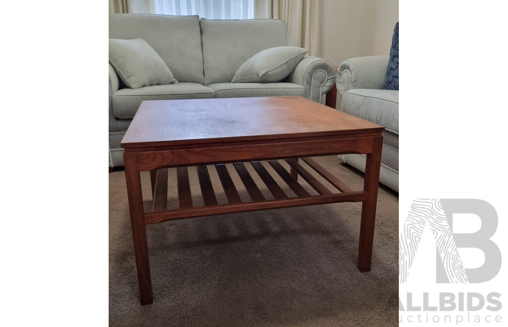 Retro Parker Solid Teak Coffee Table