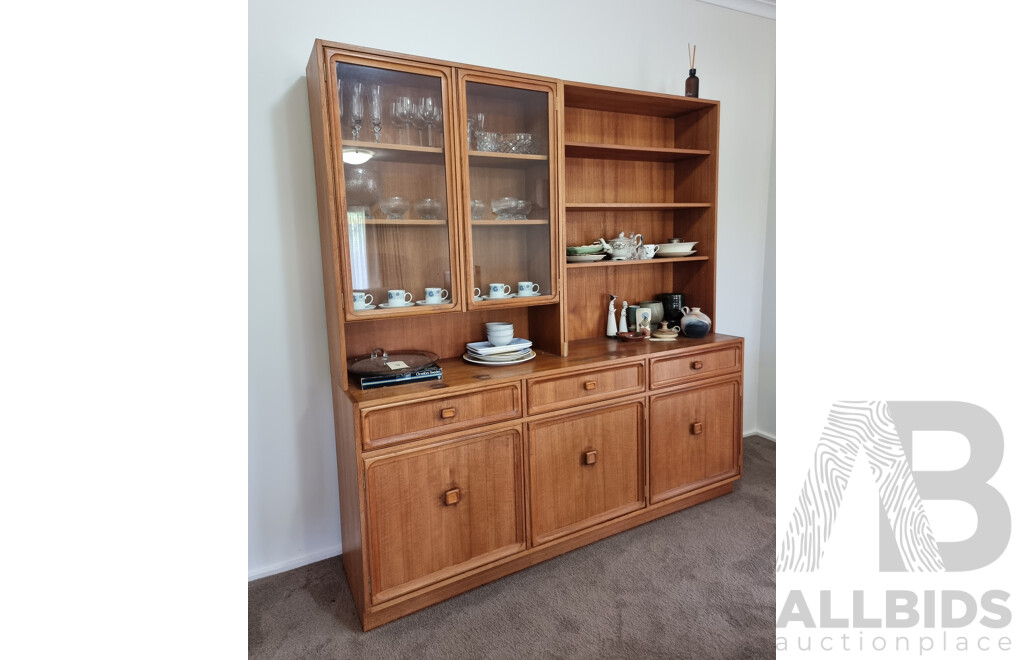 Retro Parker Solid Teak Buffet Cabinet