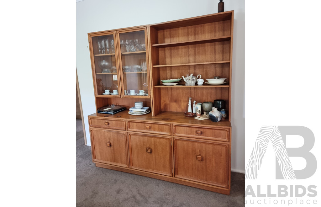 Retro Parker Solid Teak Buffet Cabinet