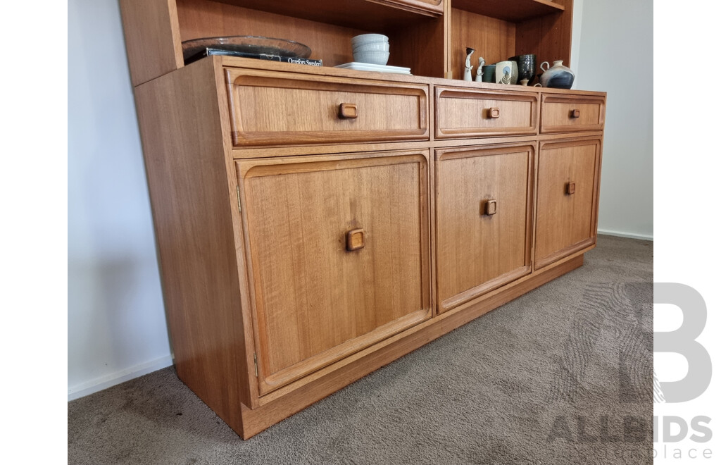 Retro Parker Solid Teak Buffet Cabinet