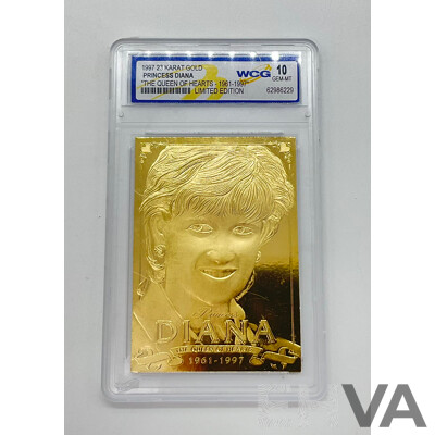 PRINCESS DIANA 1997 QUEEN OF HEARTS 1961-1997 WCG GEM-MT 10