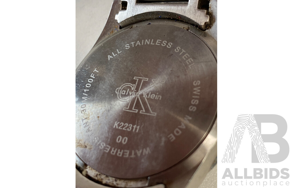 Calvin Klein K22311 Stainless Steel Analogue Watch with Date Dial