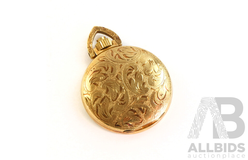 14ct Yellow Gold Cased Arctos Pocket Watch