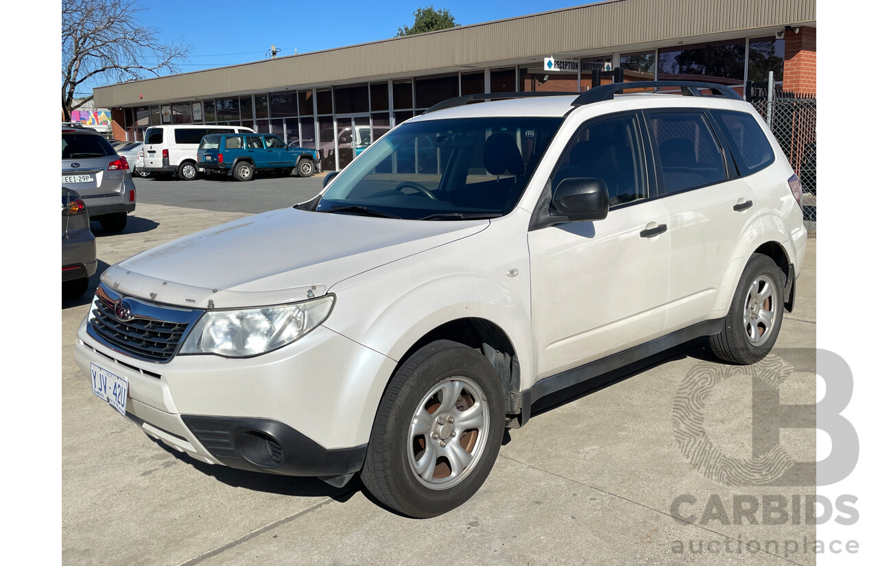 6/2010 Subaru Forester X MY10 4d Wagon White 2.5L