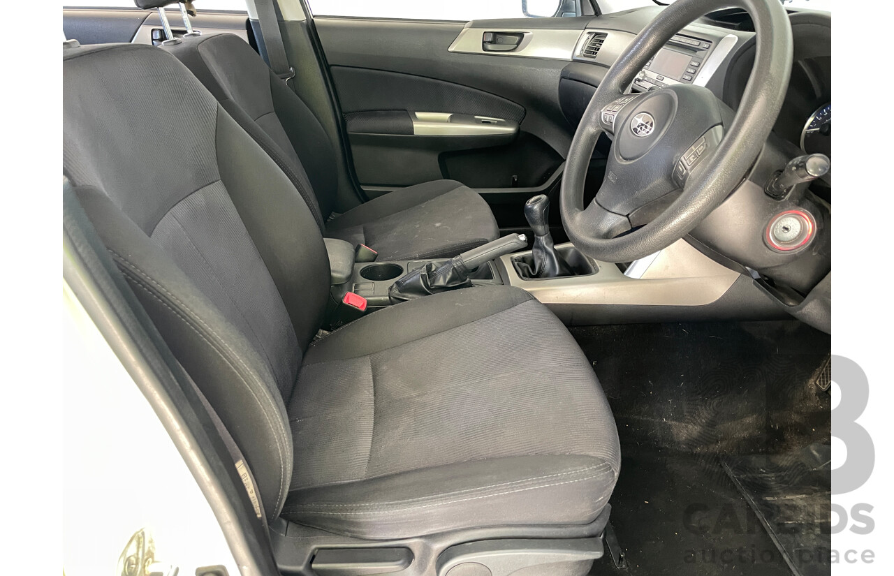 6/2010 Subaru Forester X MY10 4d Wagon White 2.5L